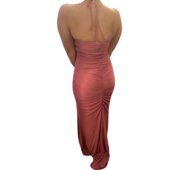 Jovani Halter Dress Pink - Picture 7 of 10